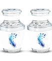 Feather Blue Flying Bird Cremation Urns - Memorial Urn For Women Ashes