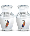 White Feather Urn For Human Ashes - Urn For Female