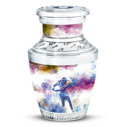 Personalized Tennis Cremation Urn for Human Ashes - 10-inch, 200 cu in - Yatskia