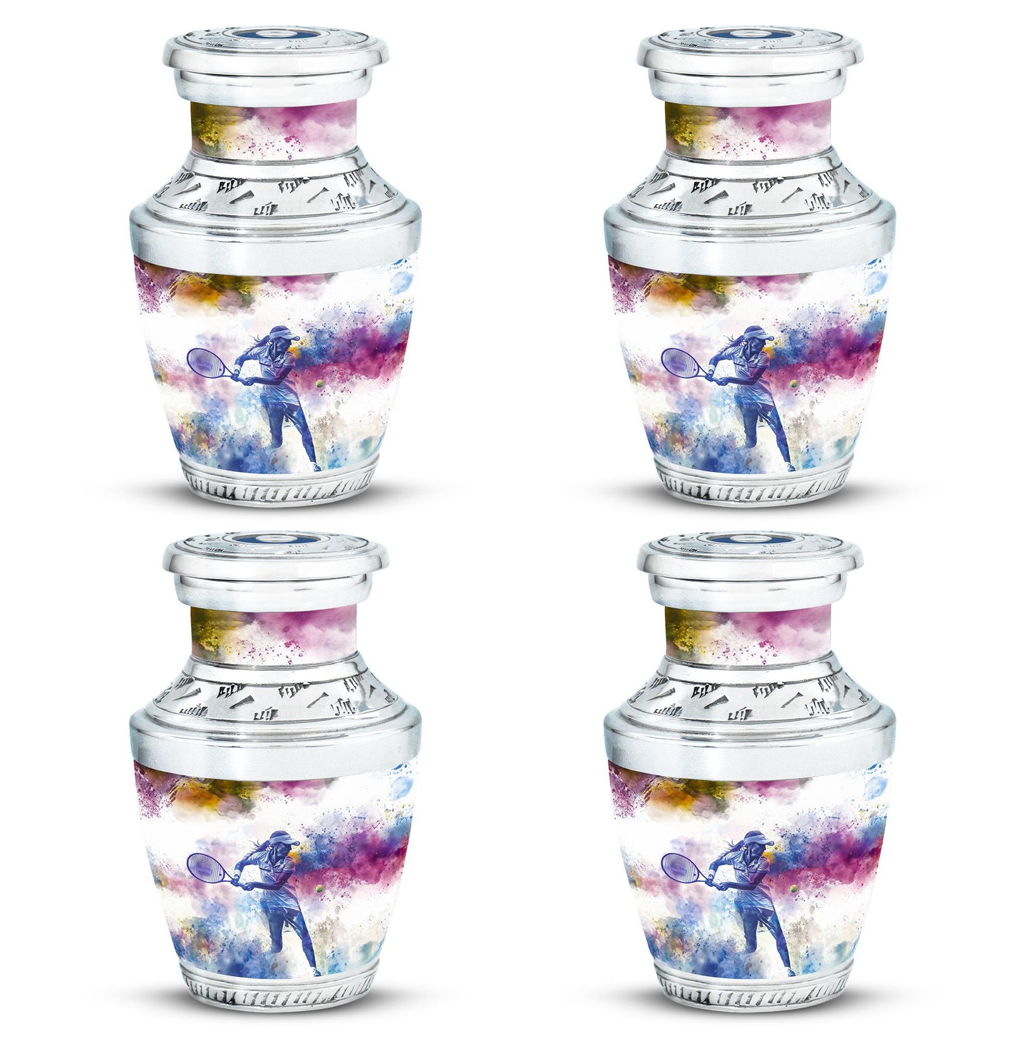 Personalized Tennis Cremation Urn for Human Ashes - 10-inch, 200 cu in - Yatskia