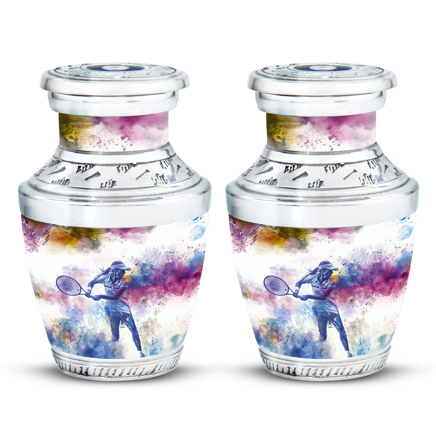 Personalized Tennis Cremation Urn for Human Ashes - 10-inch, 200 cu in - Yatskia