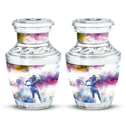 Personalized Tennis Cremation Urn for Human Ashes - 10-inch, 200 cu in - Yatskia
