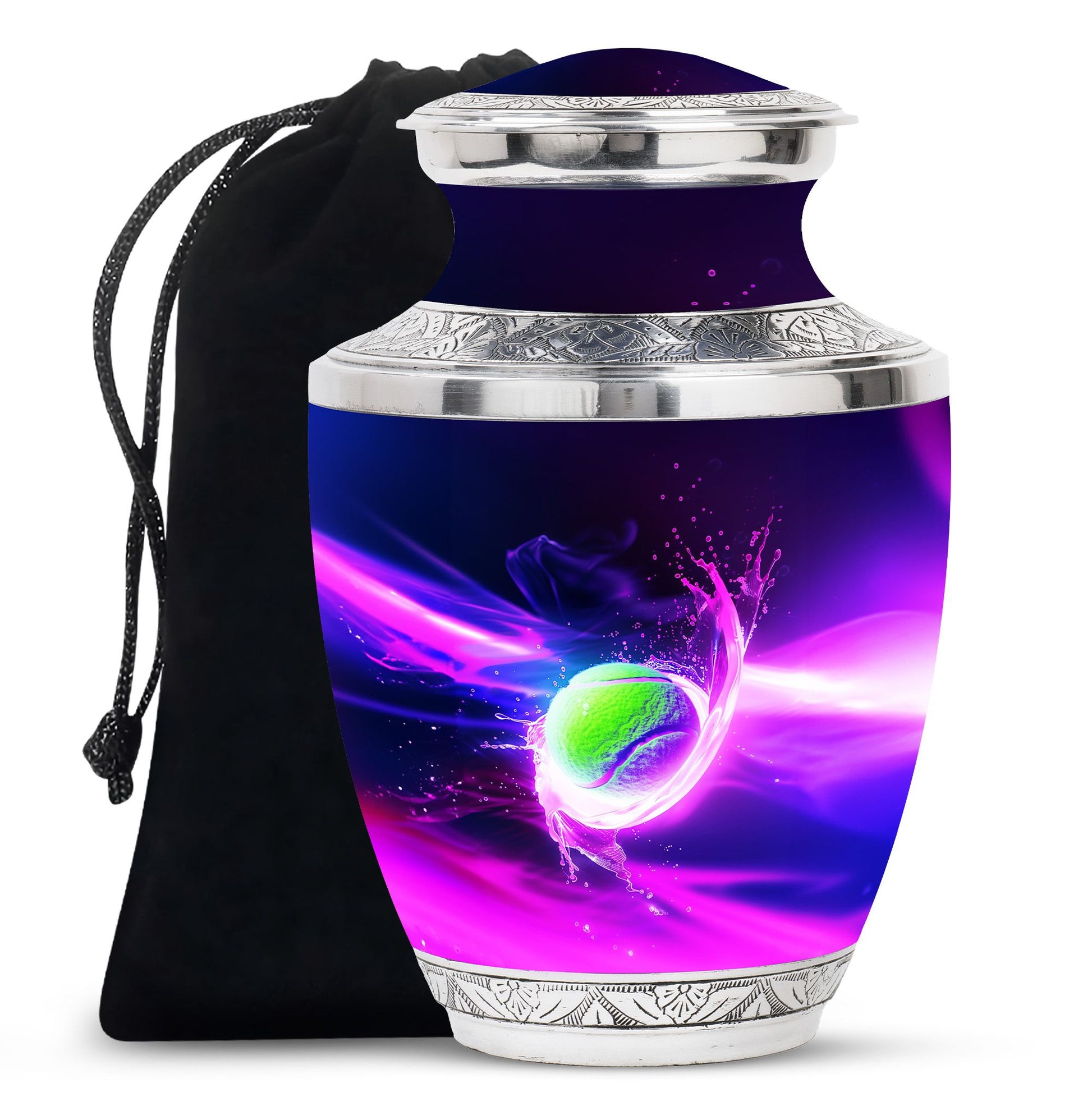 Green Tennis Ball Funeral Urn - Urn For Athletes