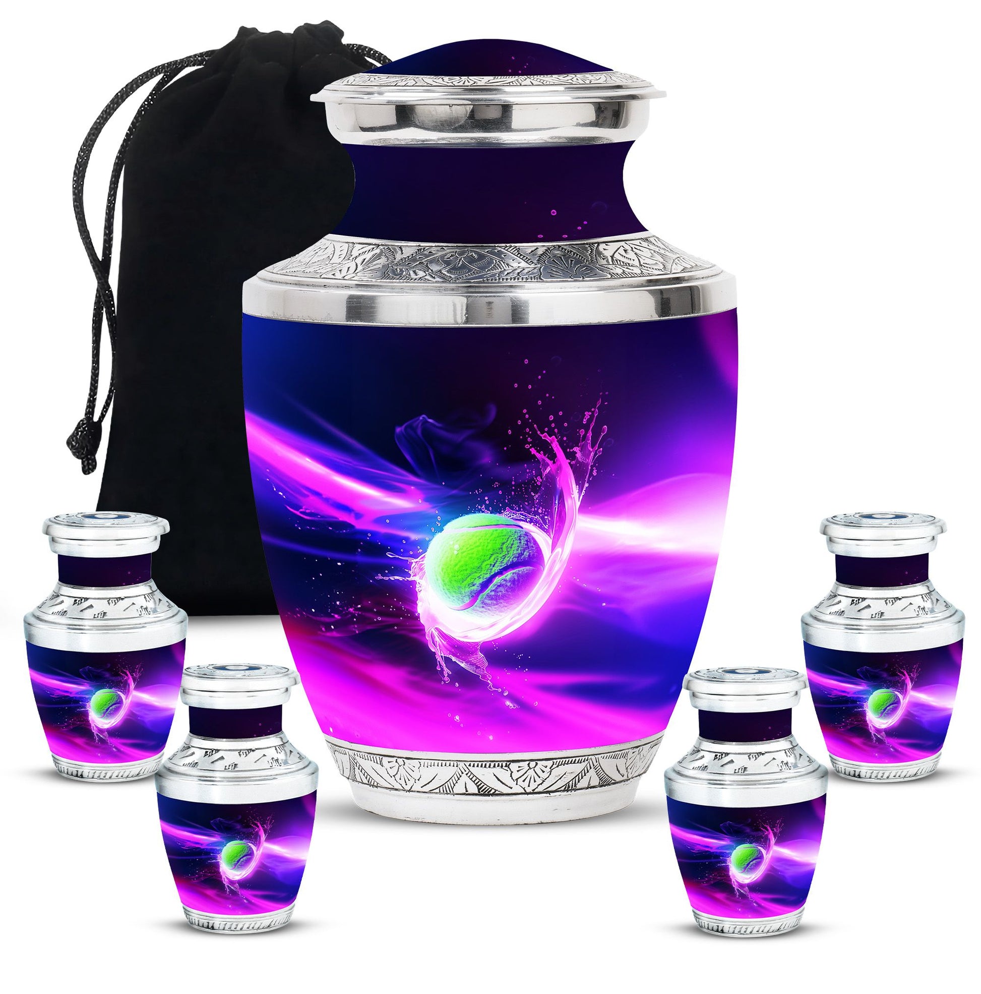 Green Tennis Ball Funeral Urn - Urn For Athletes