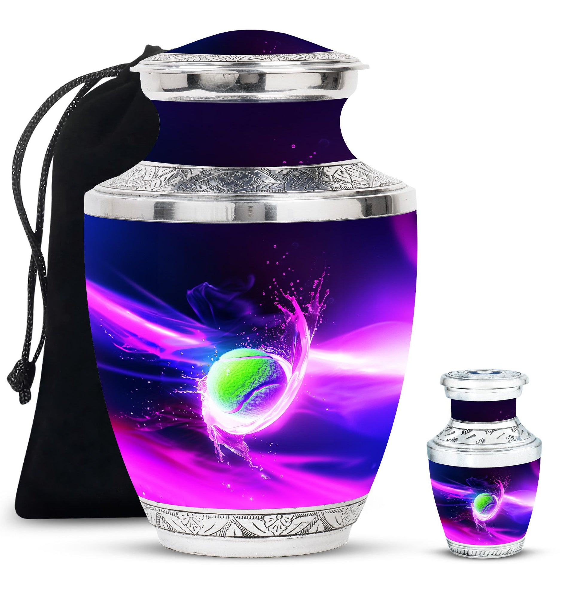 Green Tennis Ball Funeral Urn - Urn For Athletes