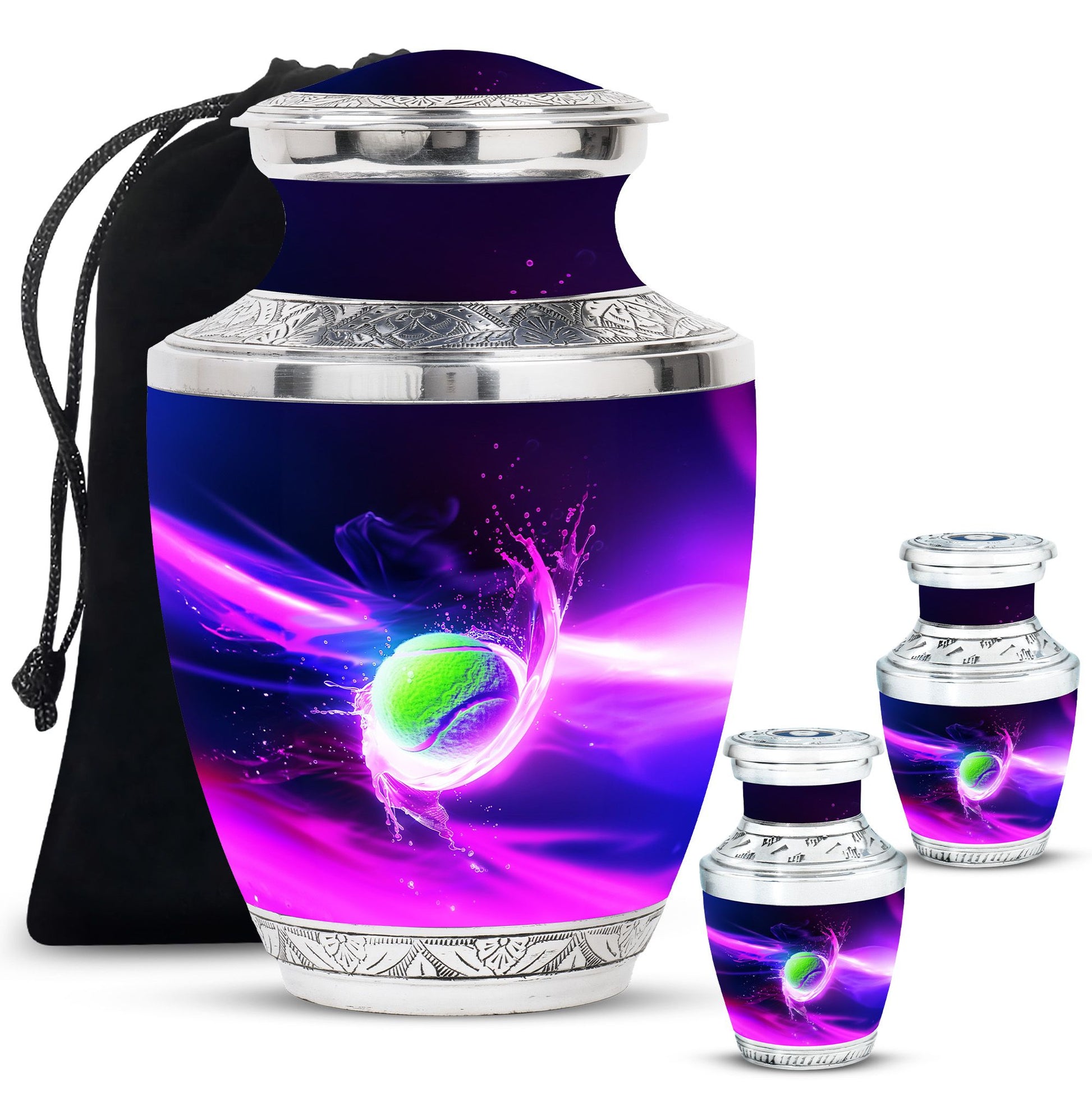 Green Tennis Ball Funeral Urn - Urn For Athletes