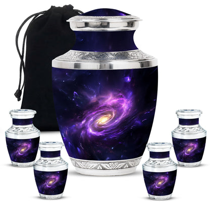 Personalized Galaxy Cremation Urn for Women - 10-inch, 200 cu in - Yatskia