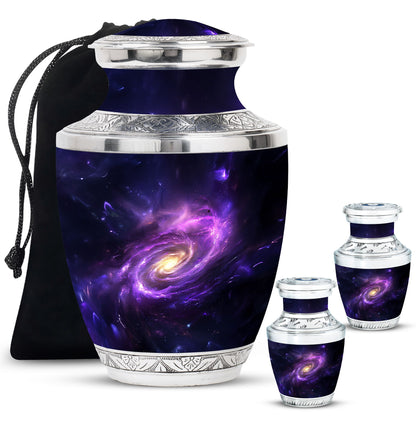 Personalized Galaxy Cremation Urn for Women - 10-inch, 200 cu in - Yatskia
