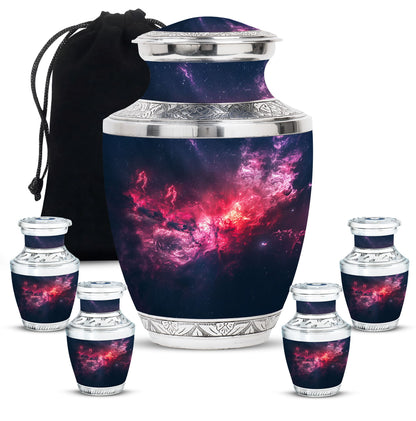 Personalized Galaxy Cremation Urn for Men - 10-inch, 200 cu in - Yatskia