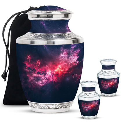 Personalized Galaxy Cremation Urn for Men - 10-inch, 200 cu in - Yatskia