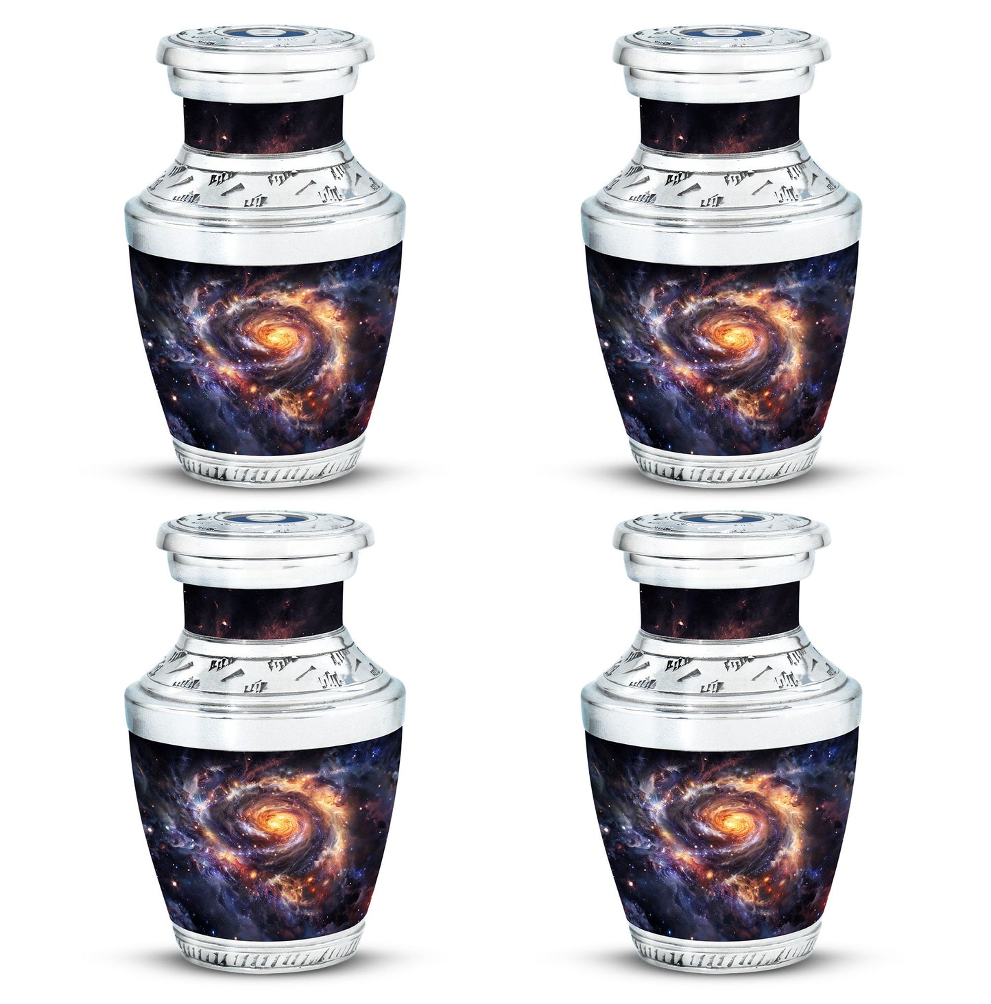 Personalized Galaxy Cremation Urn for Loved One - 10-inch, 200 cu in - Yatskia