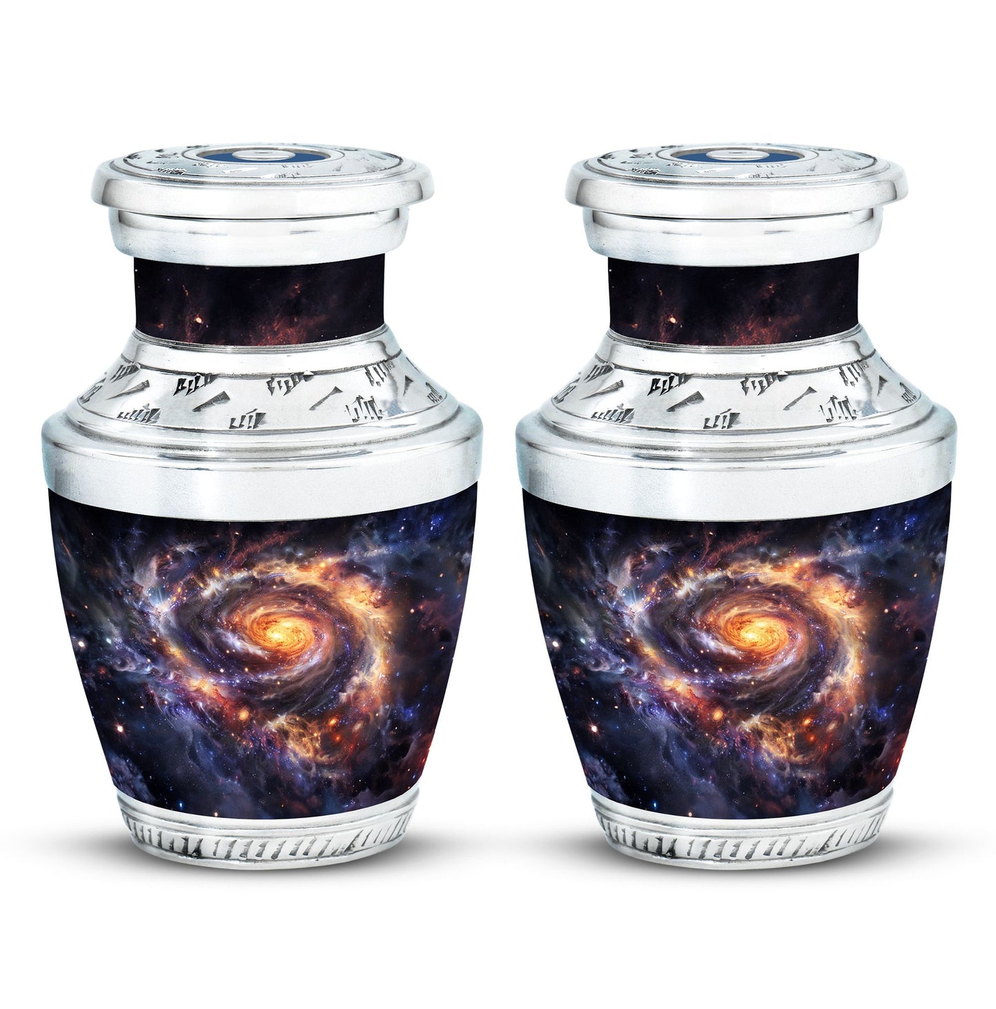 Personalized Galaxy Cremation Urn for Loved One - 10-inch, 200 cu in - Yatskia