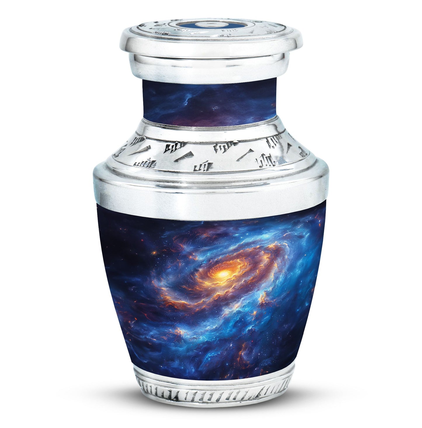 Personalized Galaxy Cremation Urn for Men & Women - 10-inch, 200 cu in - Yatskia
