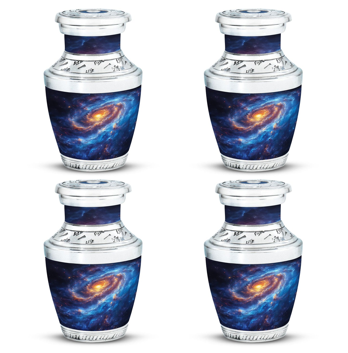 Personalized Galaxy Cremation Urn for Men & Women - 10-inch, 200 cu in - Yatskia