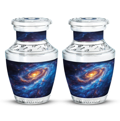 Personalized Galaxy Cremation Urn for Men & Women - 10-inch, 200 cu in - Yatskia