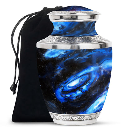 Personalized Galaxy Cremation Urn for Men - 10-inch, 200 cu in - Yatskia