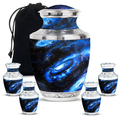 Personalized Galaxy Cremation Urn for Men - 10-inch, 200 cu in - Yatskia