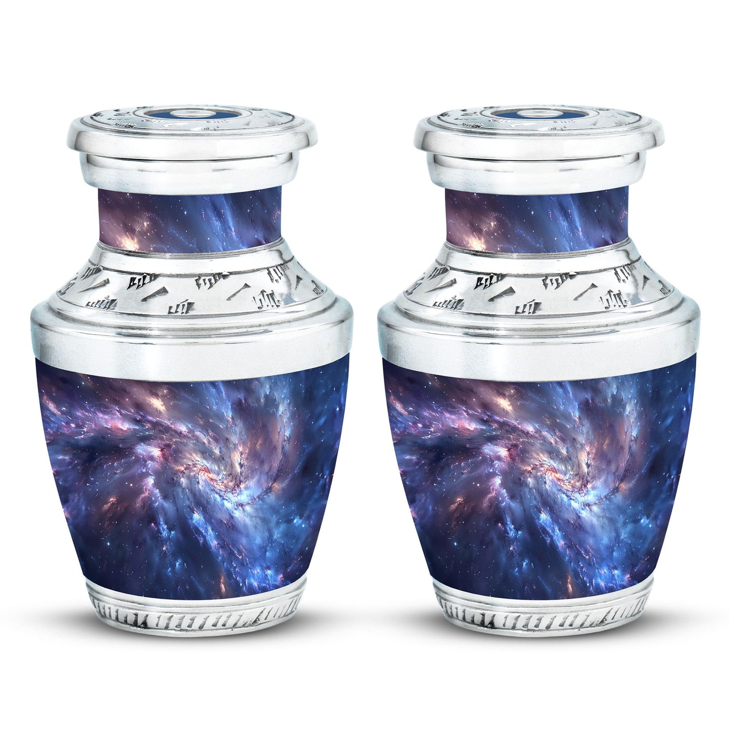 Personalized Galaxy Cremation Urn for Men - 10-inch, 200 cu in - Yatskia