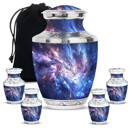 Personalized Galaxy Cremation Urn for Men - 10-inch, 200 cu in - Yatskia