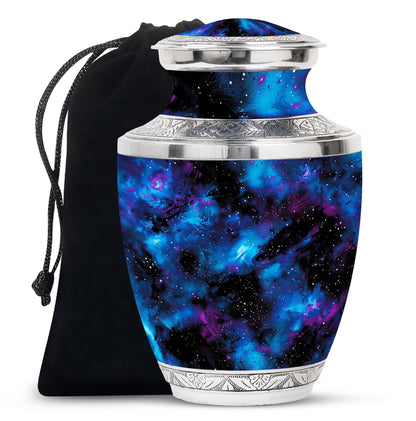 Personalized Galaxy Cremation Urn for Loved One - 10-inch, 200 cu in - Yatskia