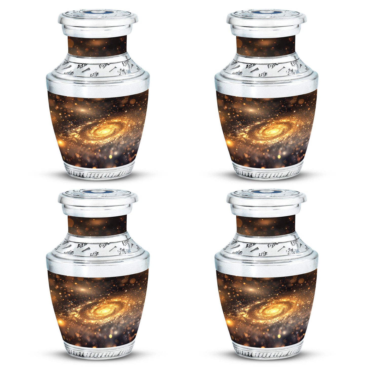 Personalized Galaxy Cremation Urn for Loved One - 10-inch, 200 cu in - Yatskia