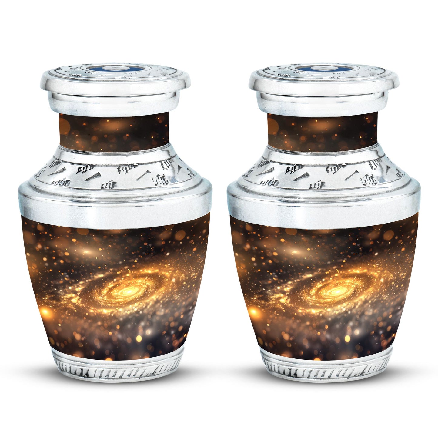 Personalized Galaxy Cremation Urn for Loved One - 10-inch, 200 cu in - Yatskia
