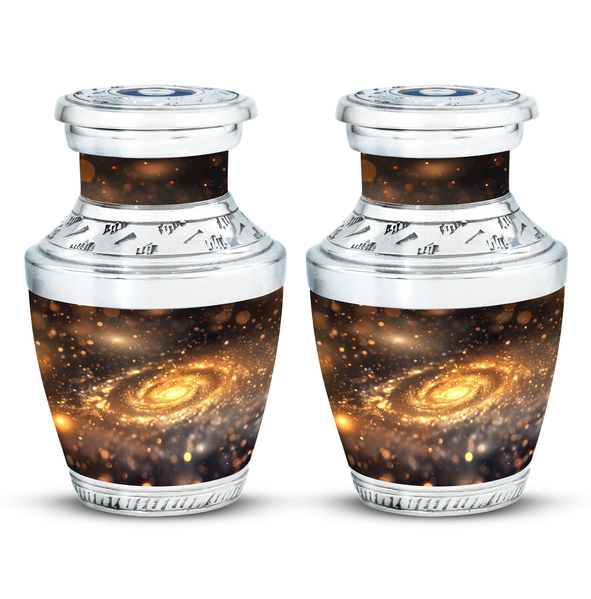 Beautiful Galaxy Decorative Funeral Urn - Burial Urns For Adult Human Ashes