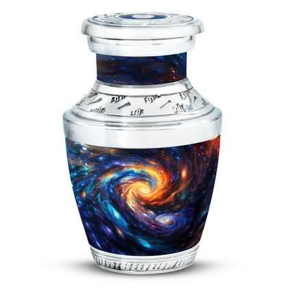 Personalized Galaxy Keepsake Urn for Loved One - 10-inch, 200 cu in - Yatskia