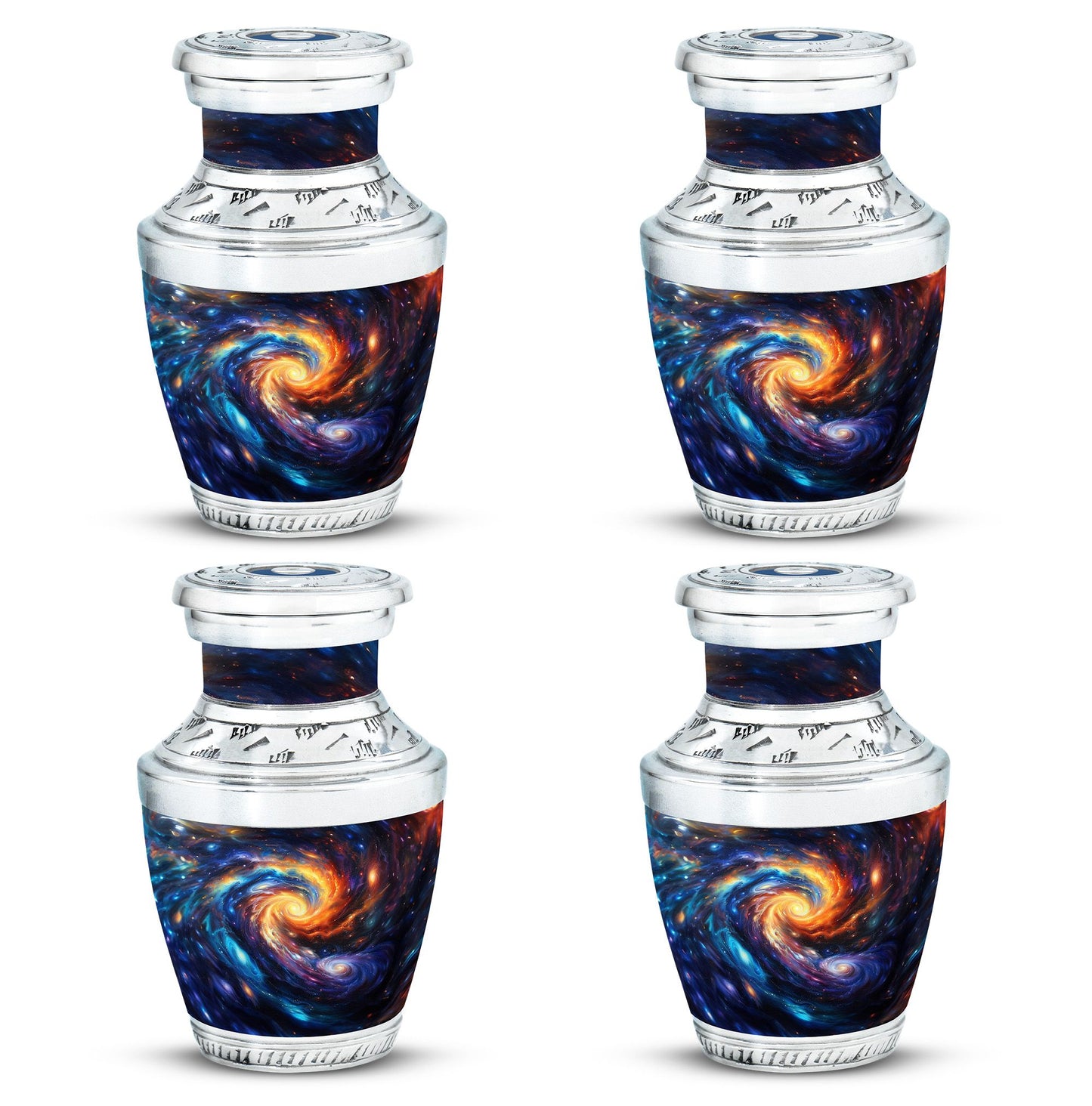 Personalized Galaxy Keepsake Urn for Loved One - 10-inch, 200 cu in - Yatskia