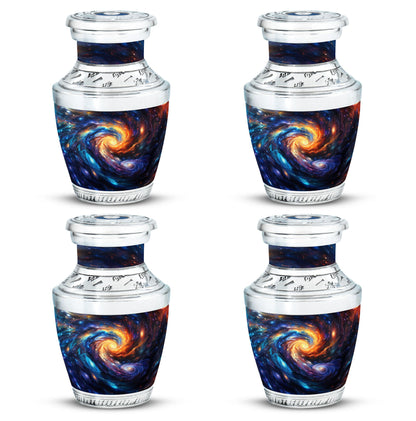 Personalized Galaxy Keepsake Urn for Loved One - 10-inch, 200 cu in - Yatskia