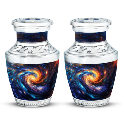 Personalized Galaxy Keepsake Urn for Loved One - 10-inch, 200 cu in - Yatskia