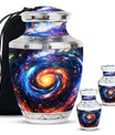 Galaxy Theme Large Urn With 2 Keepsake Urn