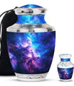Galaxy Theme Large Urn With 1 Keepsake Urn