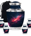 Galaxy Theme Large Urn With 4 Keepsake Urn