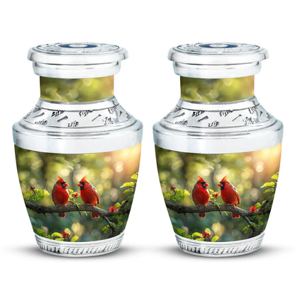 Cardinal Bird Theme 3 Inch Keepsake Pack of 2