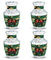 Cardinal Bird Theme 3 Inch Keepsake Pack of 4
