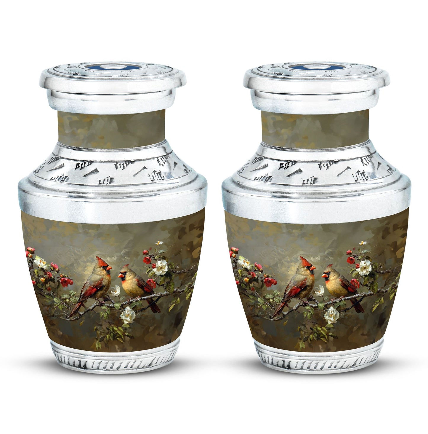 Cardinal Bird Theme 3 Inch Keepsake Pack of 2