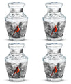 Cardinal Bird Theme 3 Inch Keepsake Pack of 4