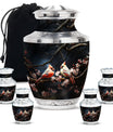 Cardinal Bird Theme Large Urn With 4 Keepsake Urn