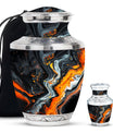 Abstract Theme Large Urn With 1 Keepsake Urn