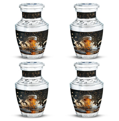 Beer Theme 3 Inch Keepsake Pack of 4