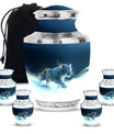 Tiger Theme Large Urn With 4 Keepsake Urn