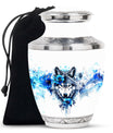 Wolf Theme Large Urn 10 Inch