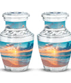 Sunset Beach Theme 3 Inch Keepsake Pack of 2
