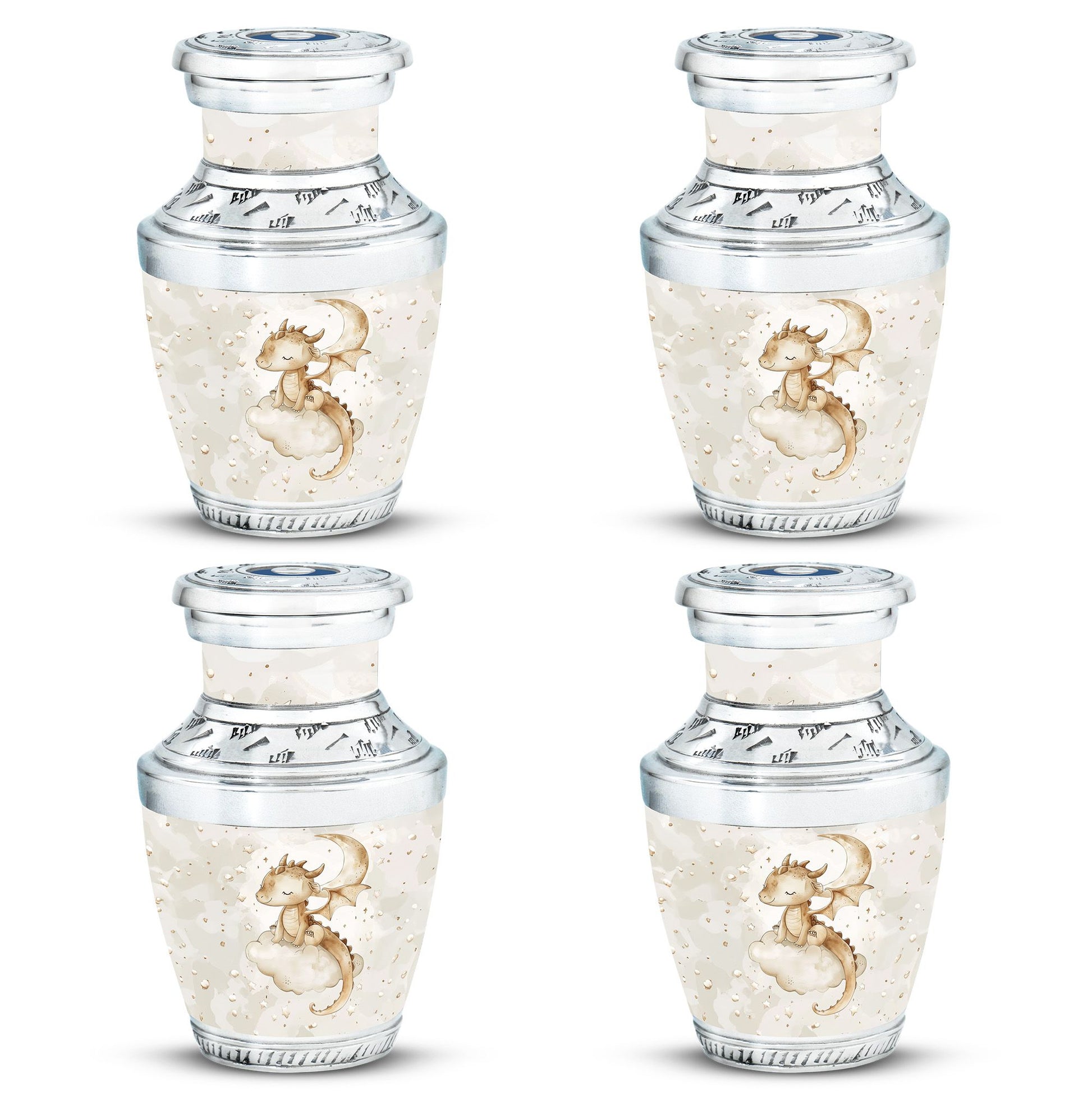 Dragons Theme 3 Inch Keepsake Pack of 4