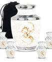 Dragons Theme Large Urn With 4 Keepsake Urn