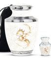Dragons Theme Large Urn With 1 Keepsake Urn
