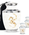Dragons Theme Large Urn With 2 Keepsake Urn