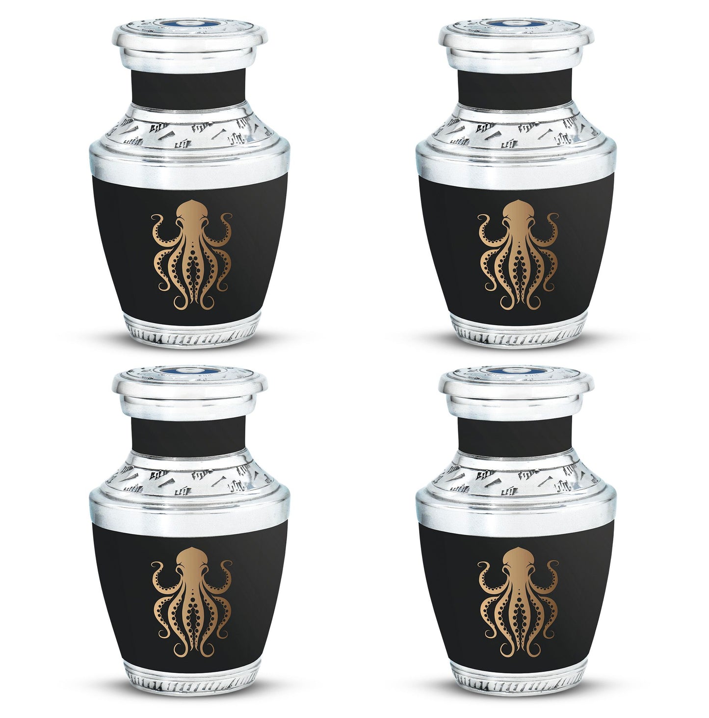 Octopus Theme 3 Inch Keepsake Pack of 4