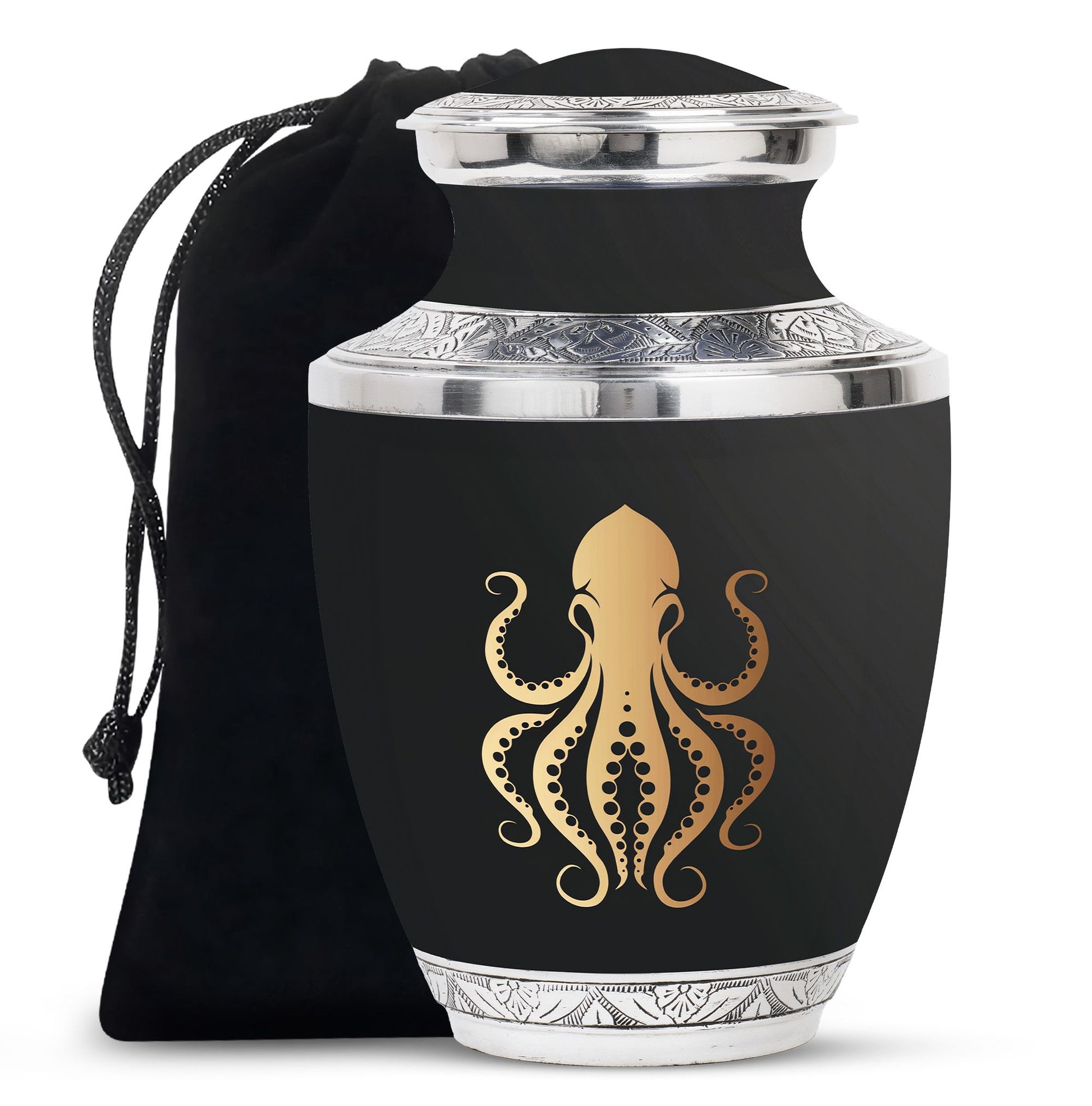 Octopus Theme Large Urn 10 Inch